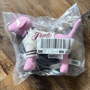 Victoria's Secret Pink Dog Plush with White Accents